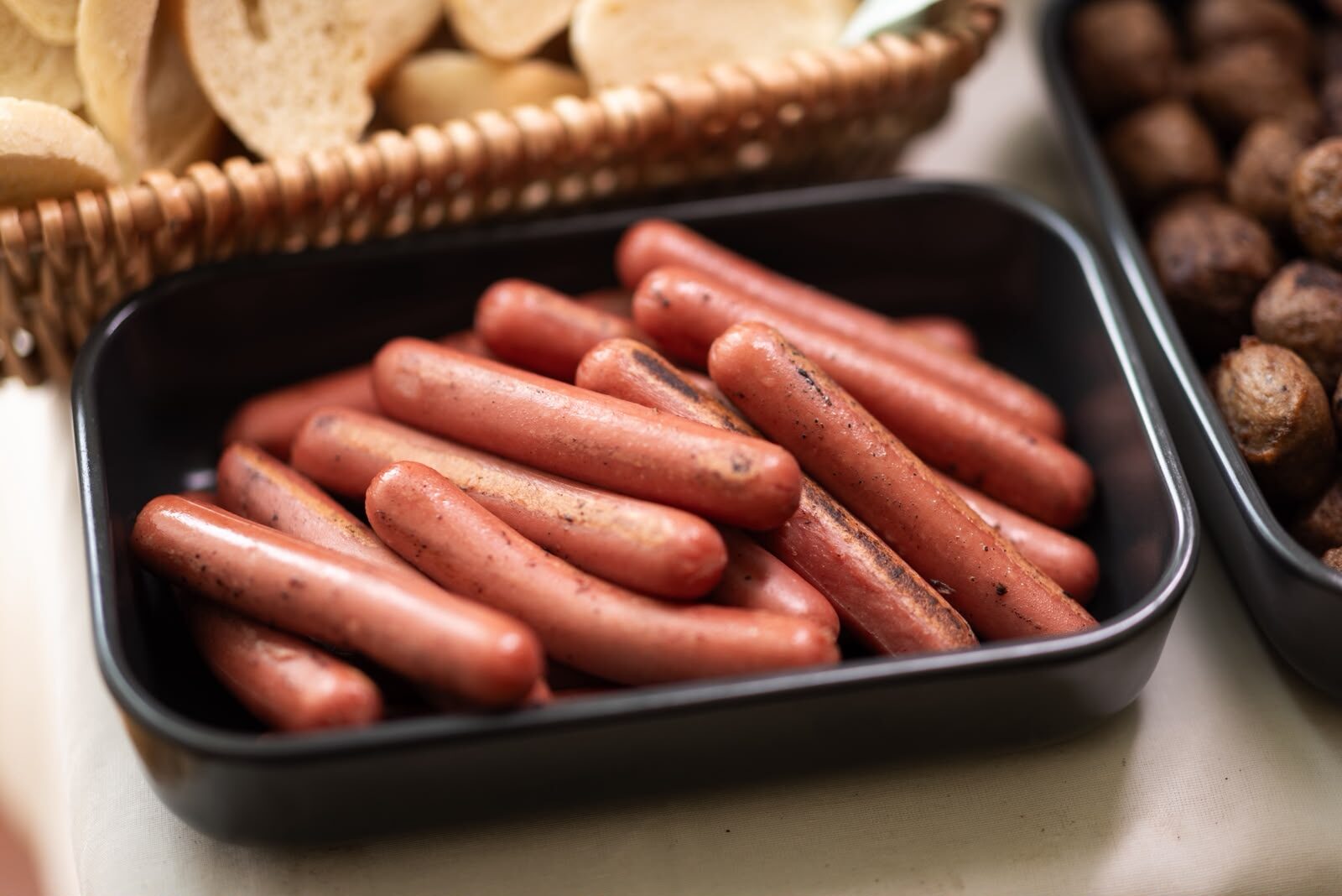 Grilled sausages